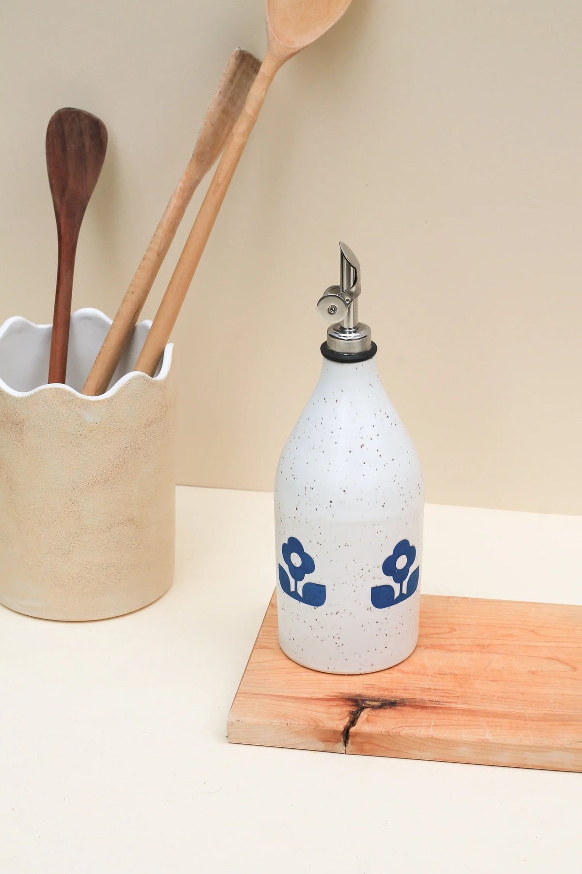 Mod Floral Oil Cruet