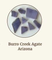 Round Token Necklace with Burro Creek Agate