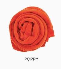 Wool Cloud Neck Scarf in Poppy