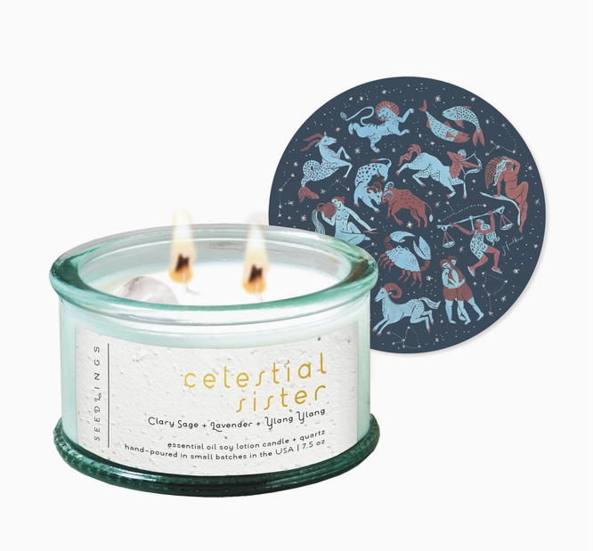 Celestial Sisters Soy Lotion Candle