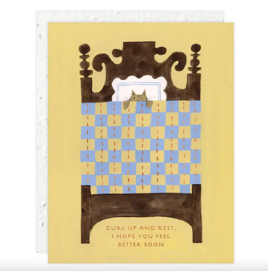 Cat Nap Get Well Card