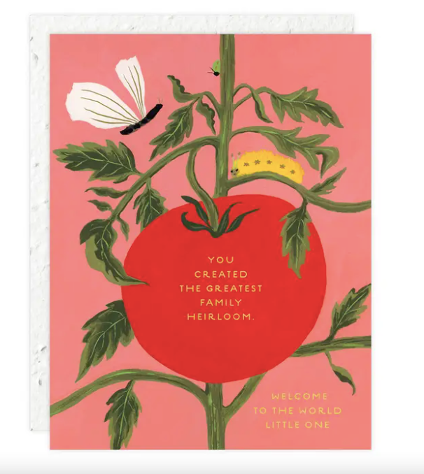 Heirloom Tomato Baby Card