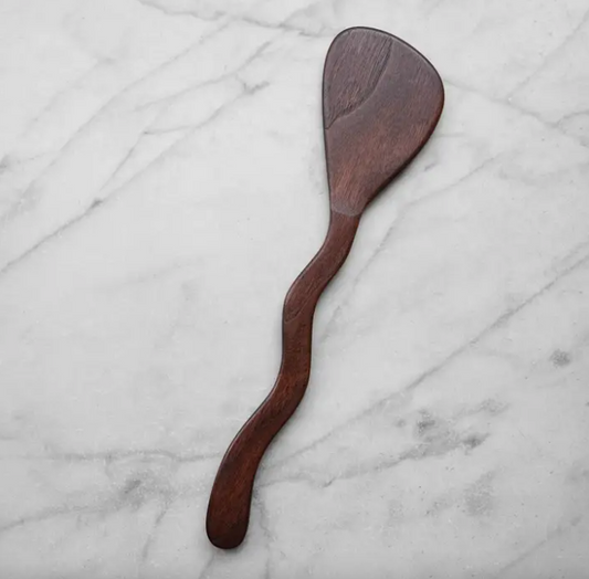 Squiggly Spatula in Walnut