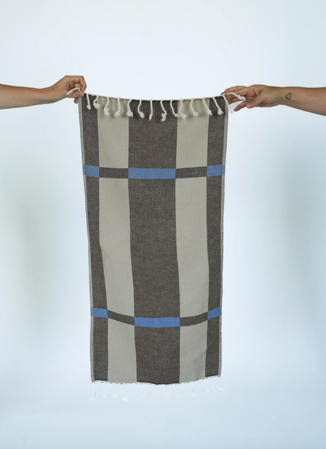 Fence Turkish Hand Towel in Ash