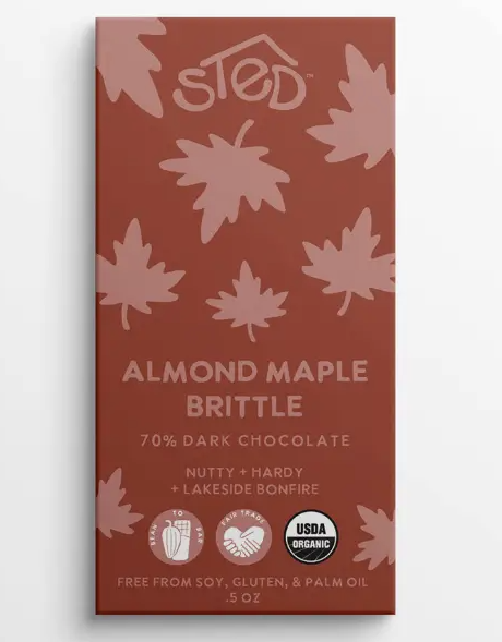 Mini Almond Maple Brittle Chocolate Bar