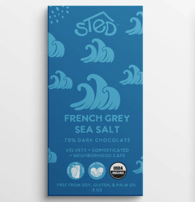Mini French Grey Sea Salt Chocolate Bar