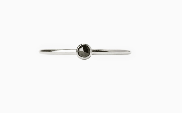 Black Onyx Ring, Sterling Silver