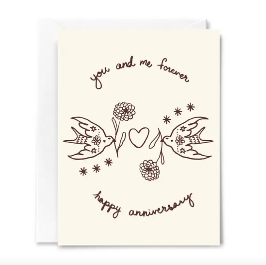 You and Me Forever Anniversary Card
