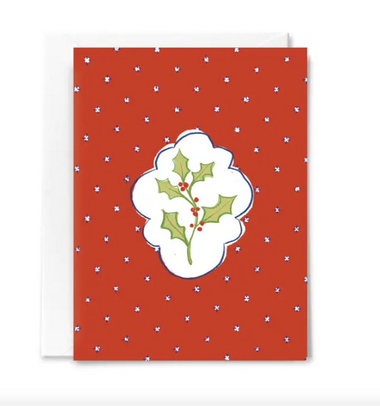 Holly Holiday Card