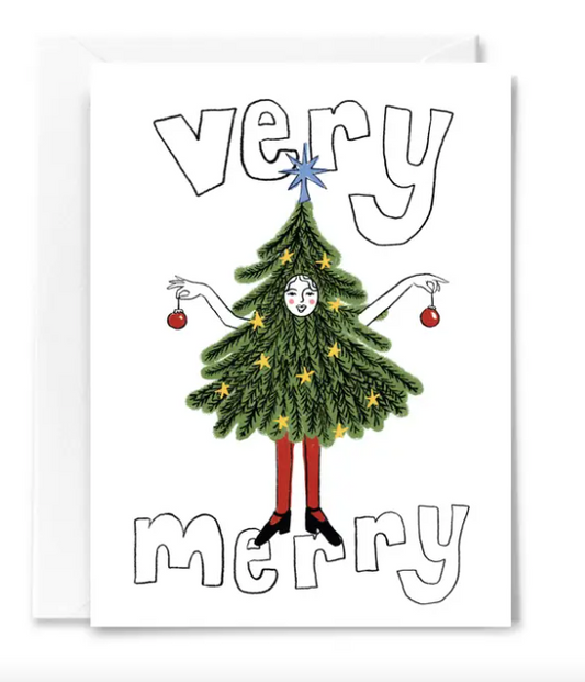 Very Merry Christmas Tree Card