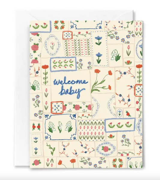 Welcome Baby Quilt Card