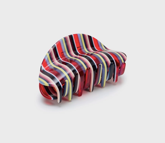 Suki Hair Claw, Charlotte Stripe