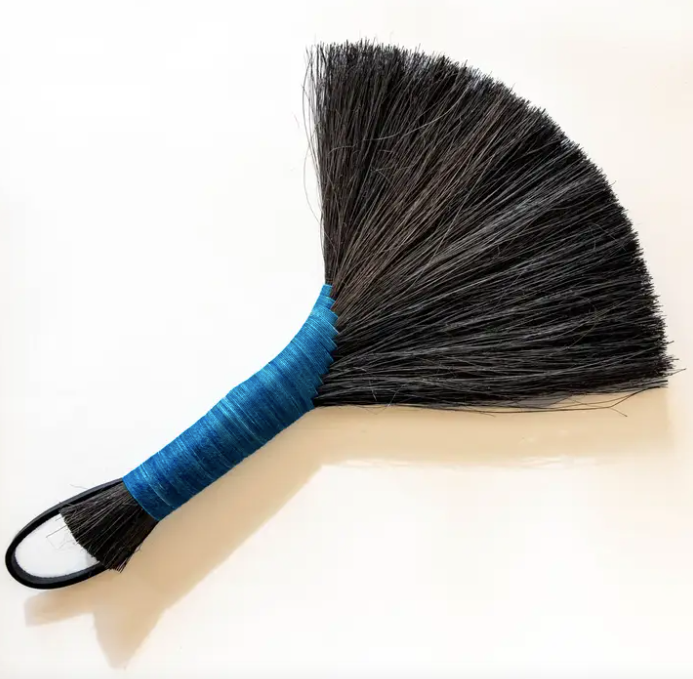 Indigo Dyed Tampico Hand Broom