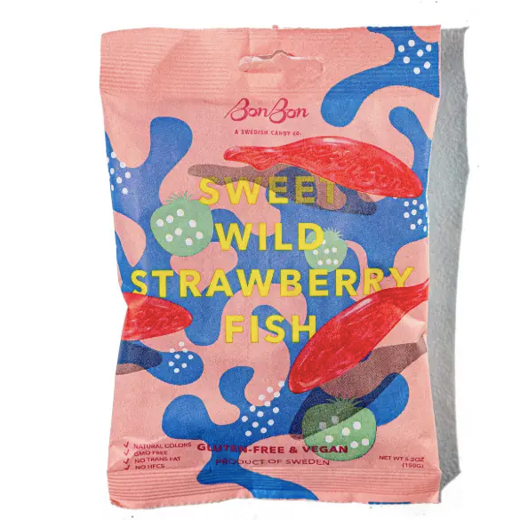 Sweet Strawberry Swedish Fish