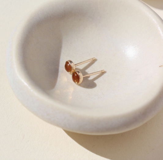 Citrine Stud Earrings