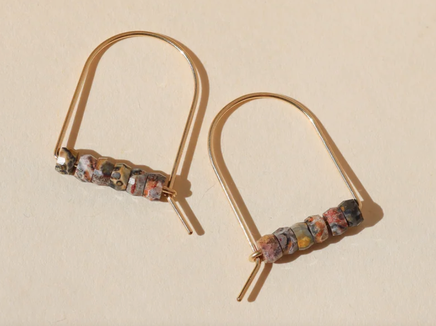 Rosewood Arches in Gold or Silver