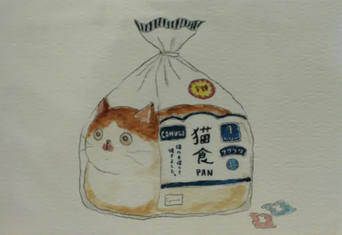 Half-Price Toast Cat Postcard