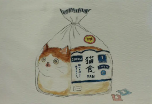 Half-Price Toast Cat Postcard
