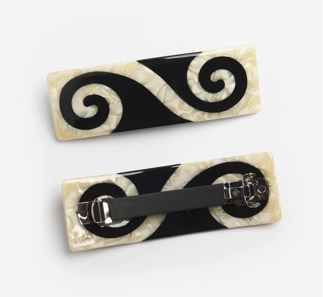 Twin Spiral French Barrette