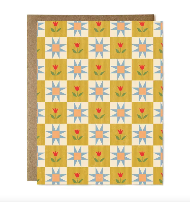 Spring Tulip Quilt Card