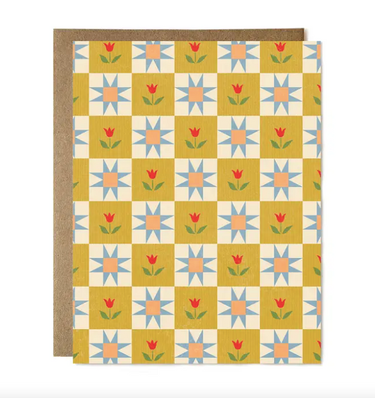 Spring Tulip Quilt Card