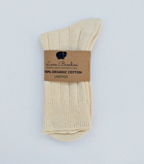 Undyed Organic Cotton Socks