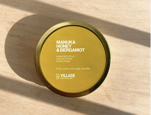 Manuka Honey & Bergamot Travel Mini Candle