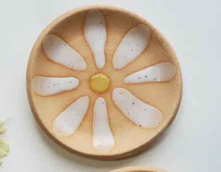 Daisy Flower Trinket Dish