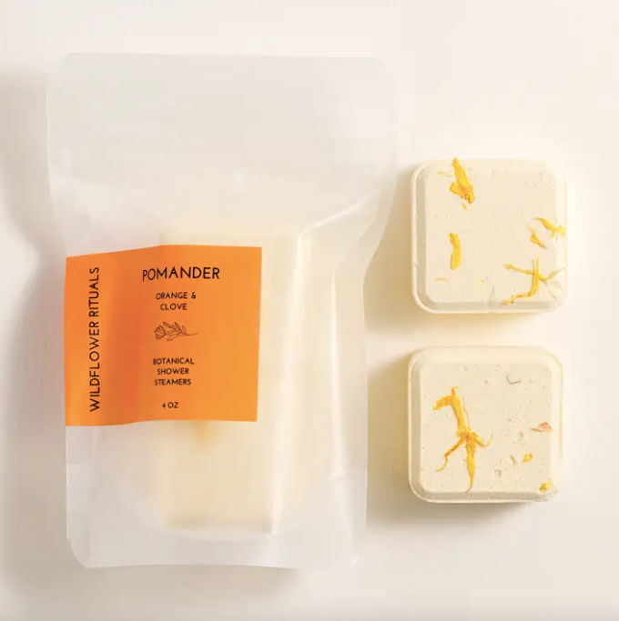 Pomander Shower Steamers in Orange & Clove