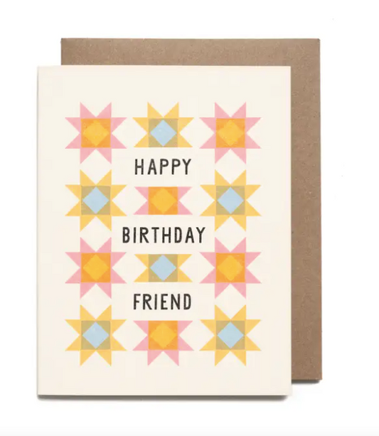 Star Quilts Birthday Card