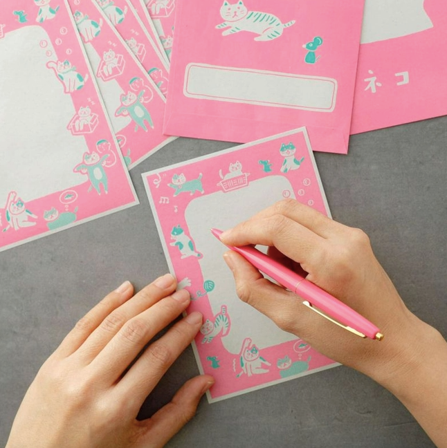 Yoiko's Letter Set in Pink