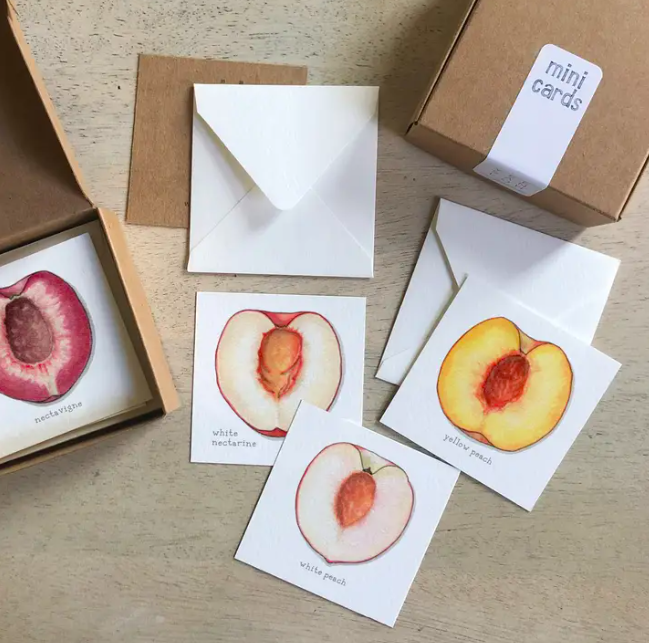 Peaches Mini Cards Set