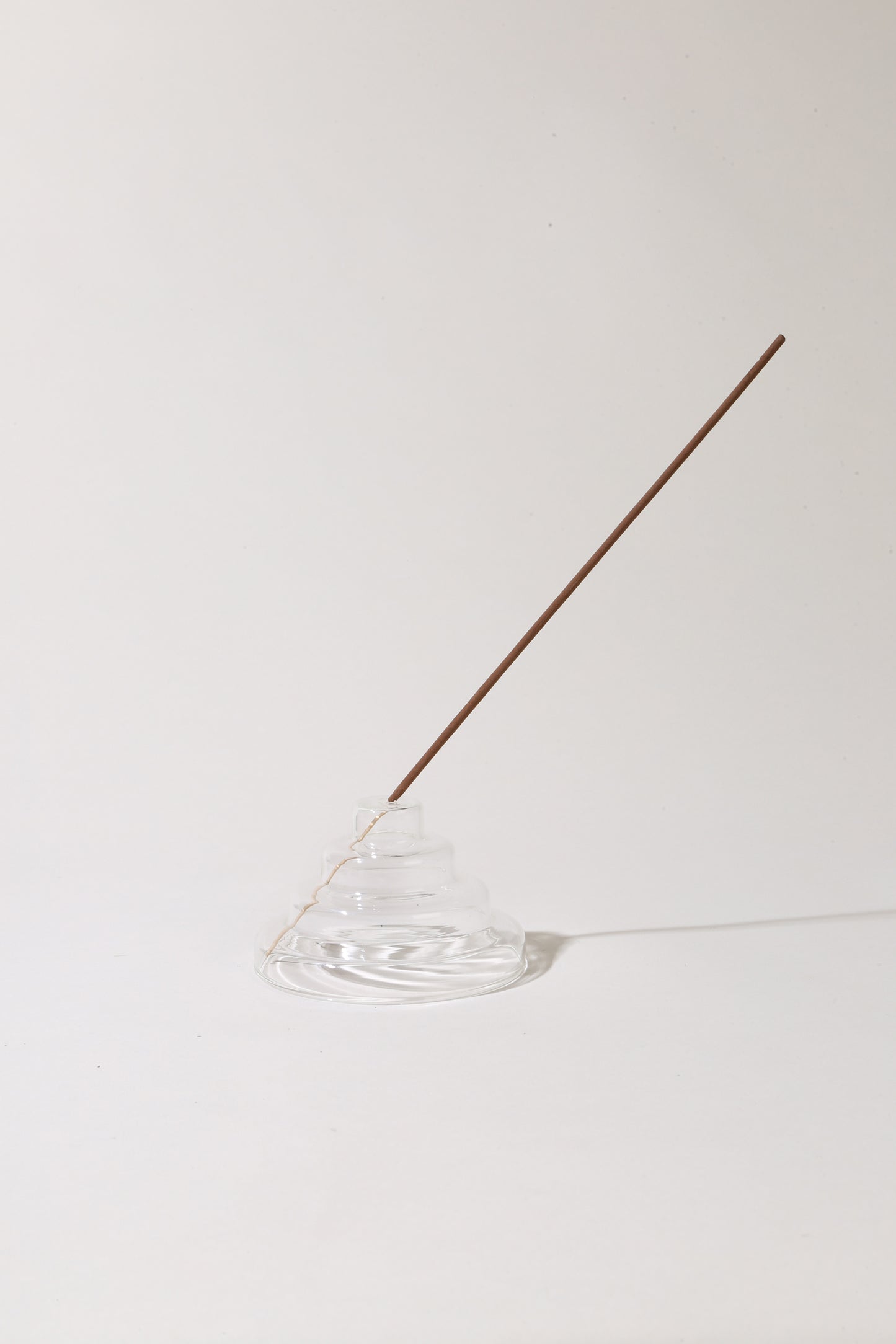 Glass Meso Incense Holder- Clear