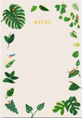 House Plants “Notes” Notepad