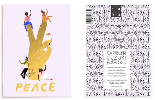 Peace Sculpture Holiday Greeting Card Box Set