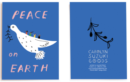Peace Bird Holiday Greeting Card Box Set